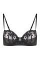 Czarna Balkonetka Simone Perele
