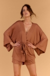 Dzianinowe Kimono Camel 