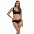 Biustonosz Ann_Marie Czarny Fantasie Miękki Side Support